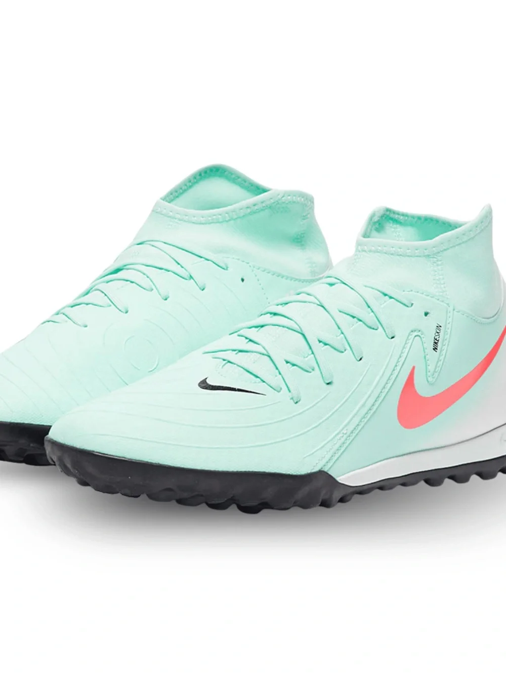 Brand New Nike Phantom Luna II Academy Turf Soccer Shoes (Mint/Atomic Red)